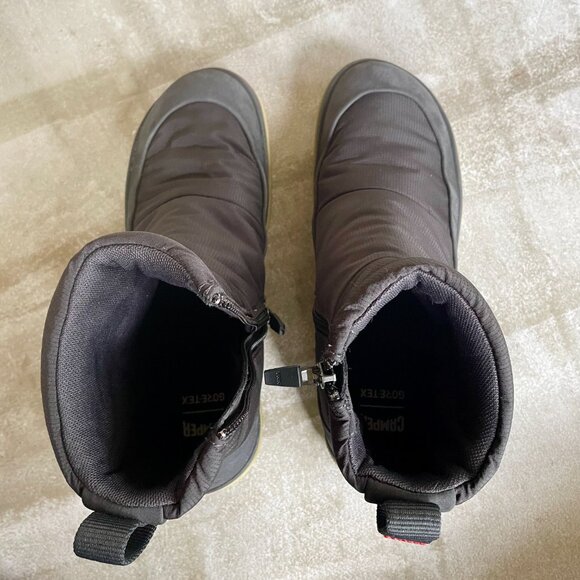 Camper Peu Pista Grey Nubuck and Polyester Ankle Boots for Women - Picture 2 of 9